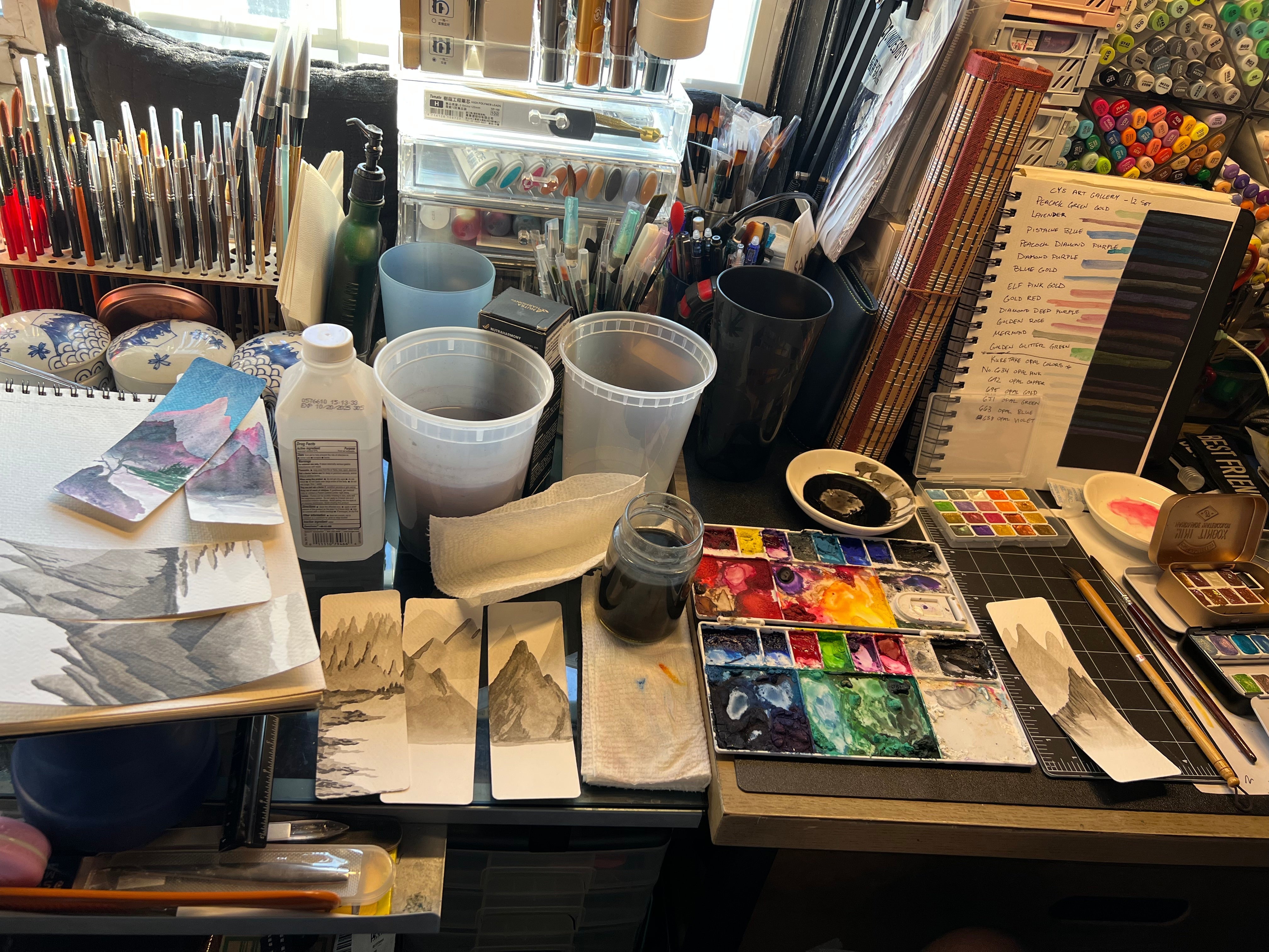Small Art, Big Heart: The Making of My Watercolor & Sumi-e Bookmarks
