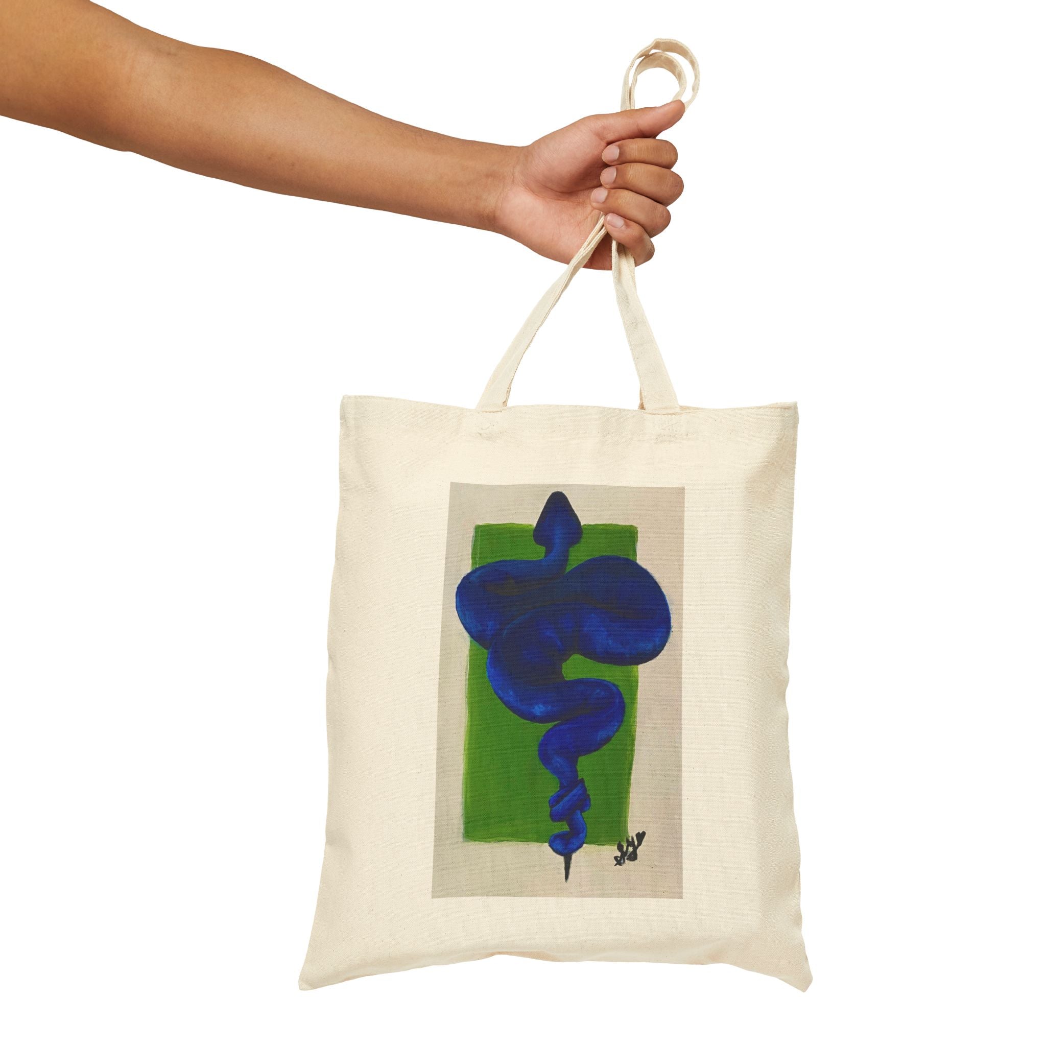 Blue Suede Snake – Canvas Tote