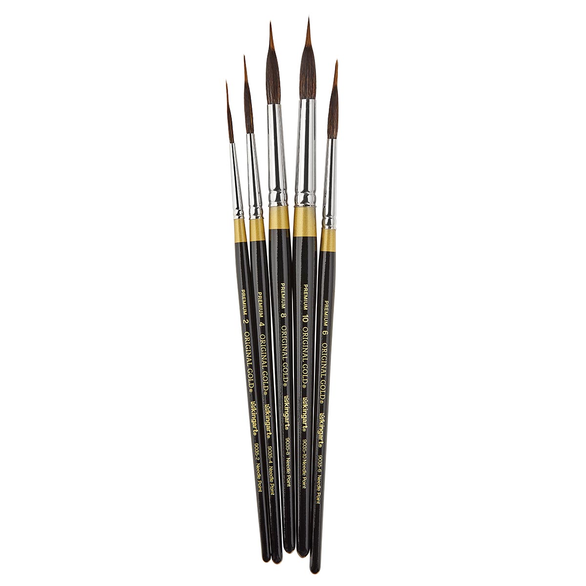 Original Gold® 9035 Round Needle Point Brush Set - 5 pcs