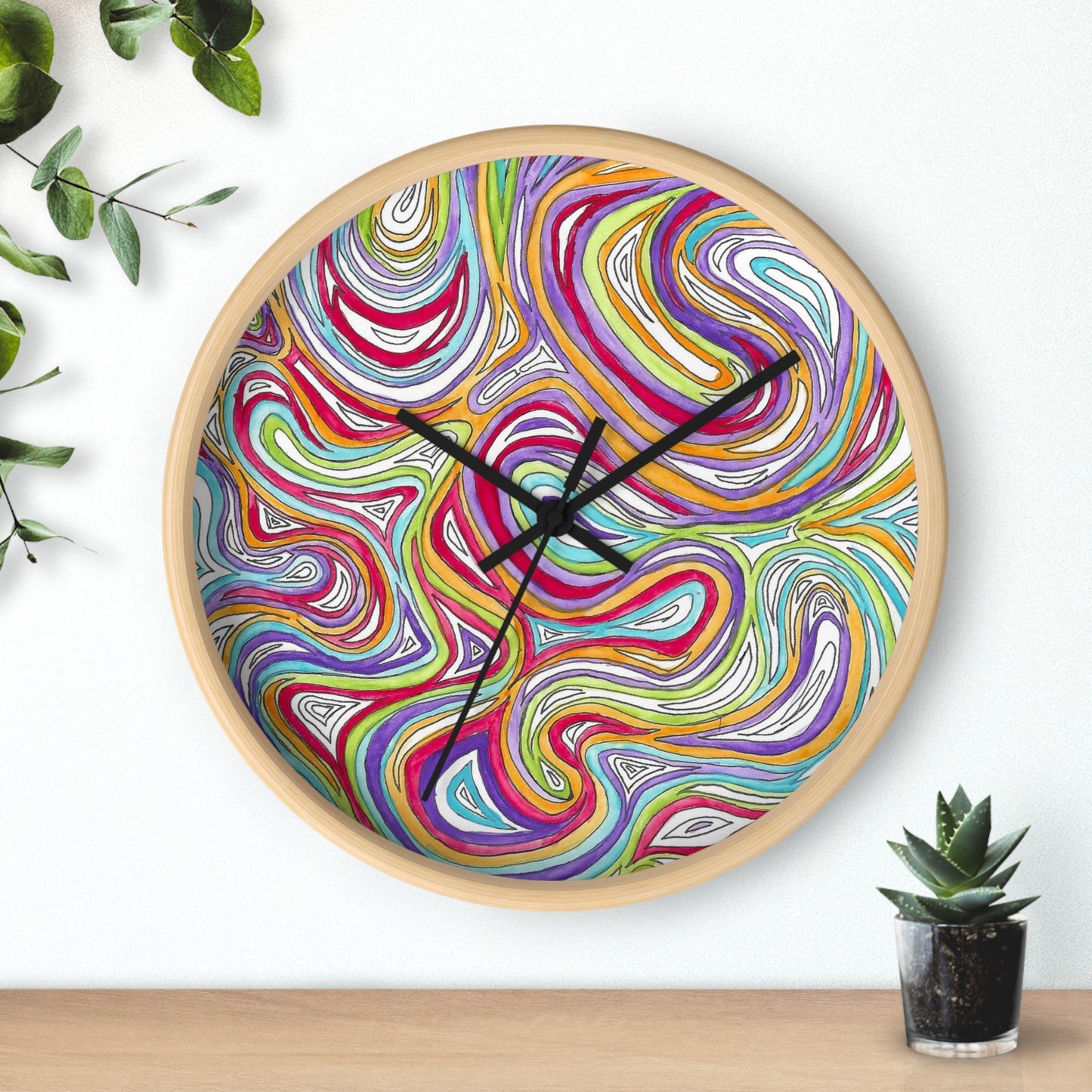 Oil Spill- Wall Clock