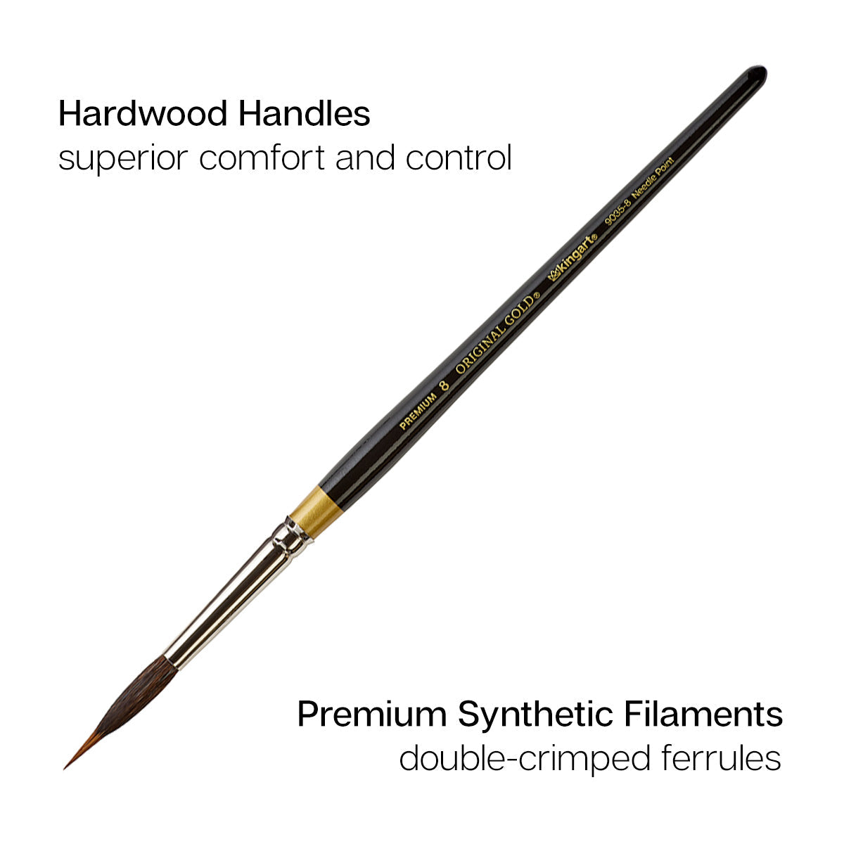 Original Gold® 9035 Round Needle Point Brush Set - 5 pcs