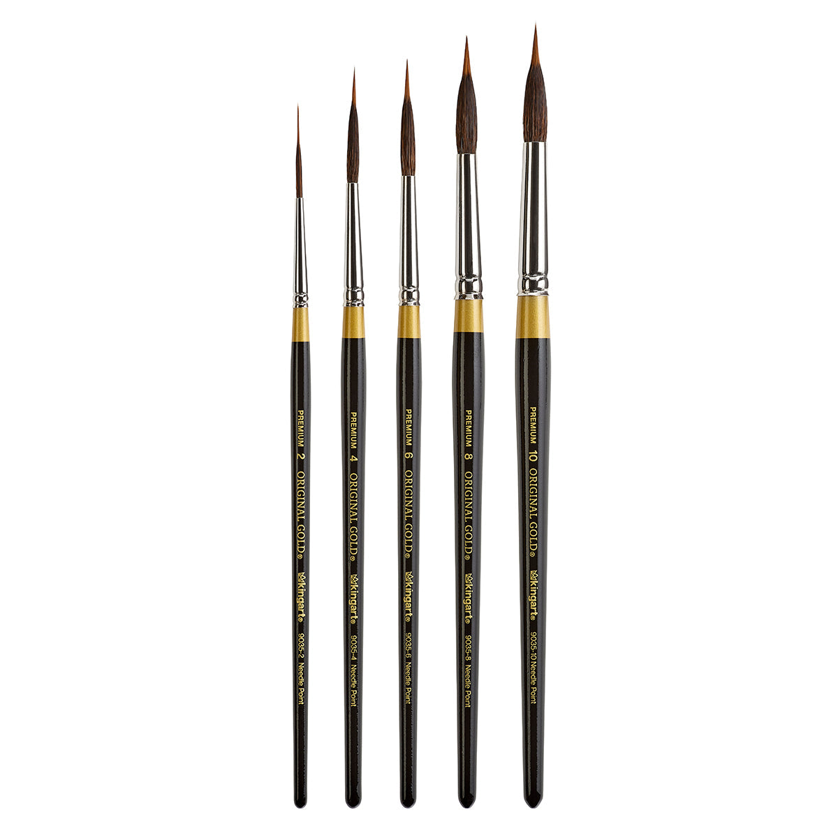 Original Gold® 9035 Round Needle Point Brush Set - 5 pcs