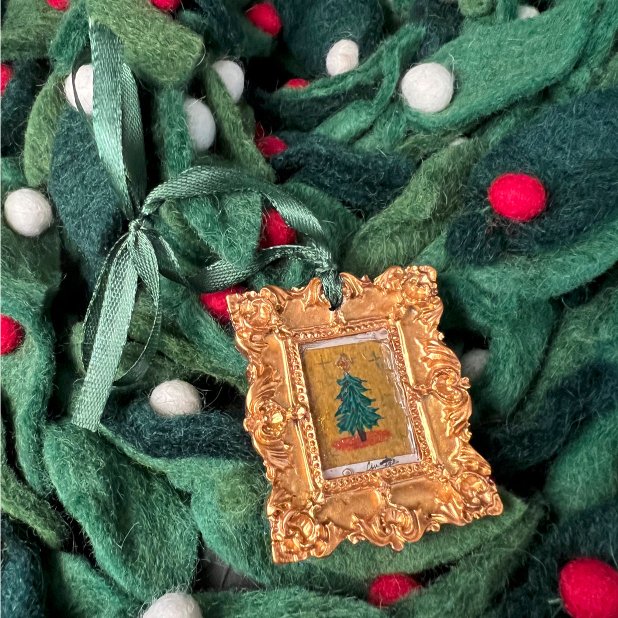 Christmas Tree Rectangle Ornament