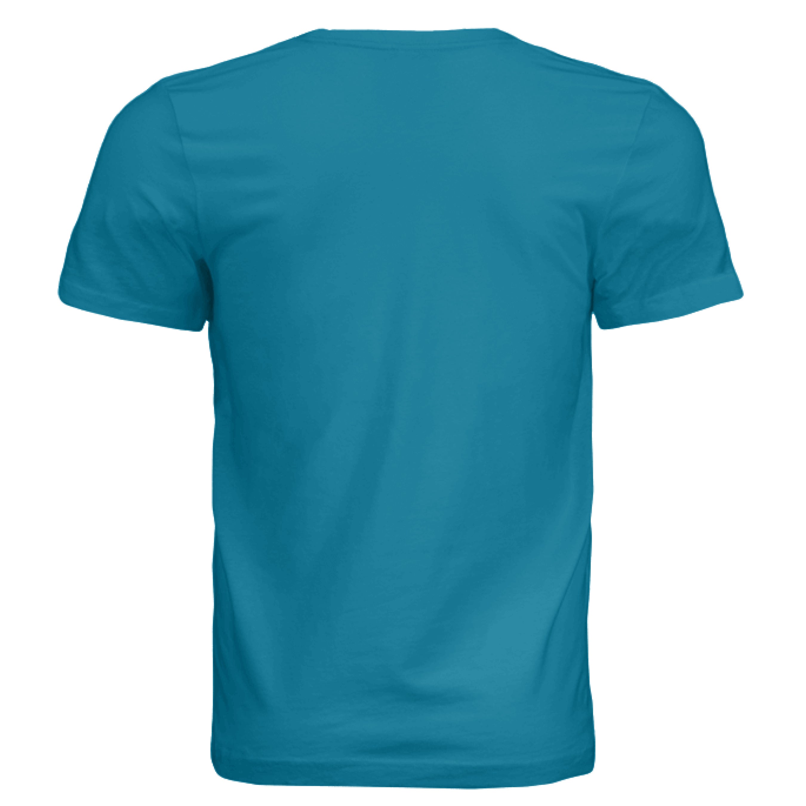 This is the Deep Teal Big Low T-Shirt by Storm Garden Studio. This is showcasing the back of the shirt. There's no images or illustrations. It is against a white background.