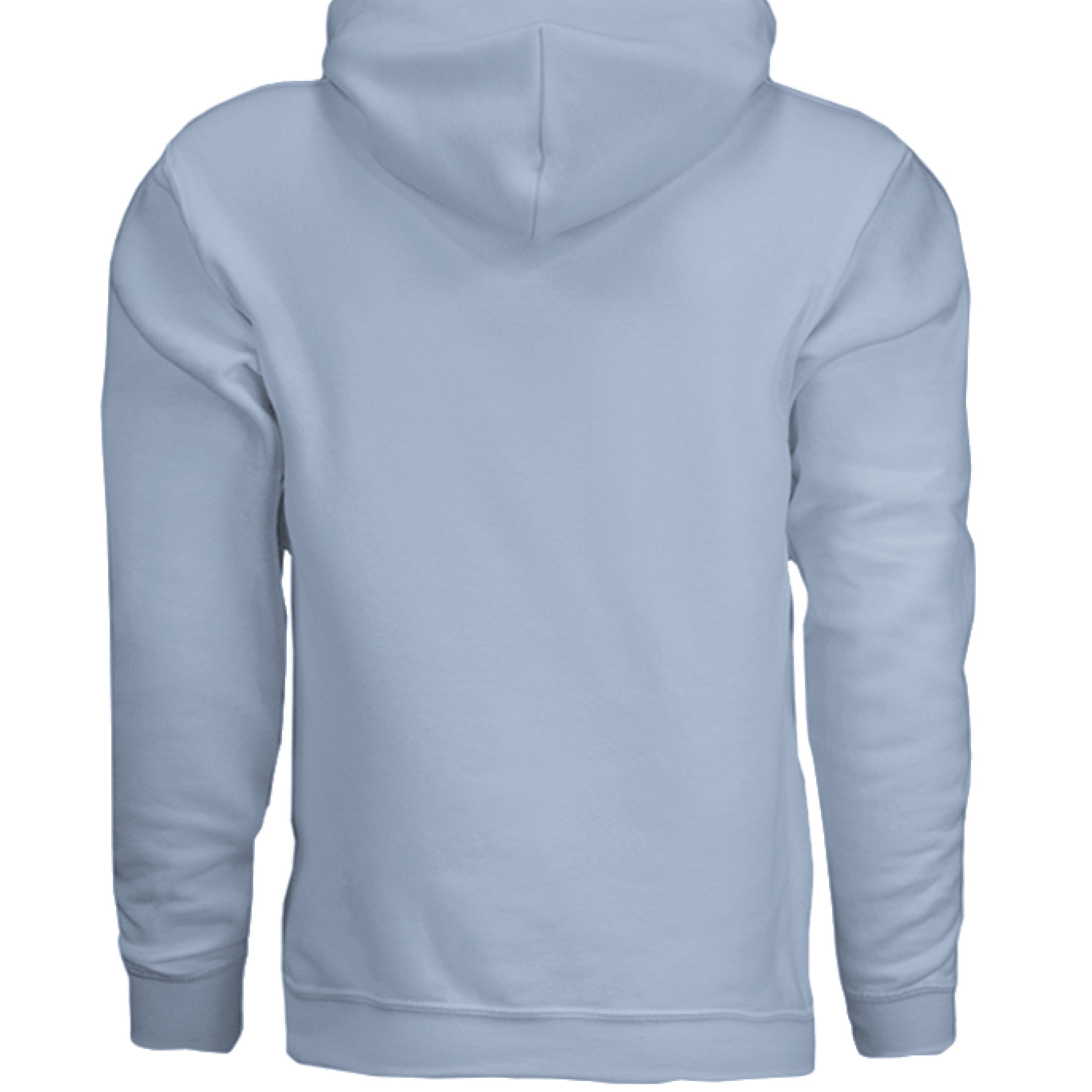 This is the Light Blue ACI Hoodie by the Art Collective International. This is showcasing the back of the hoodie. There's no illustration and images on the back. The hoodie is against a white background.