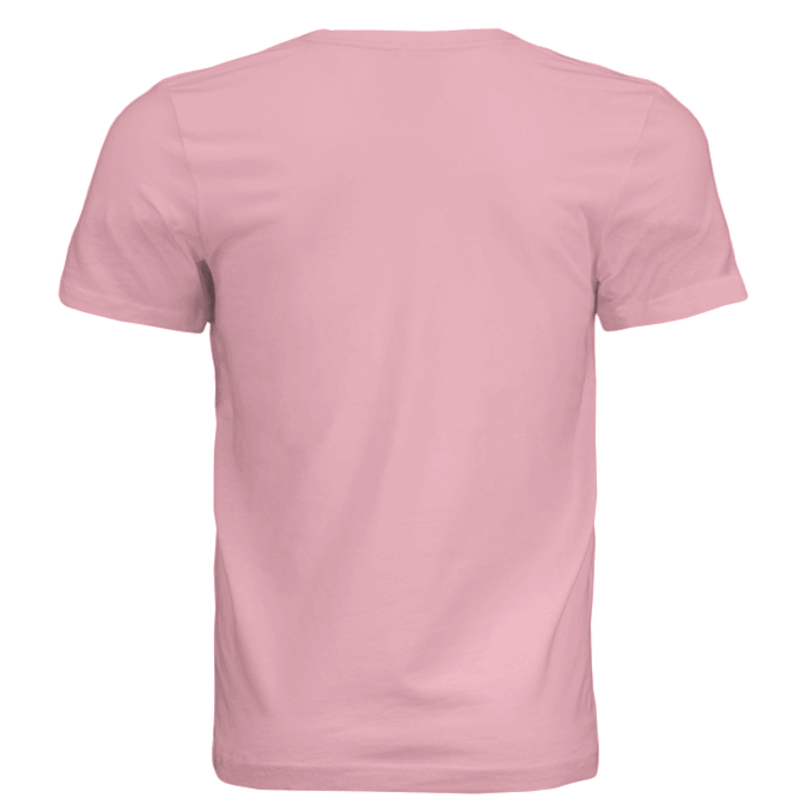 This is the Pink Green Tea T-Shirt by Chris Foster Design. This is showcasing the back of the shirt. There isn't any illustrations. It is against a white background.