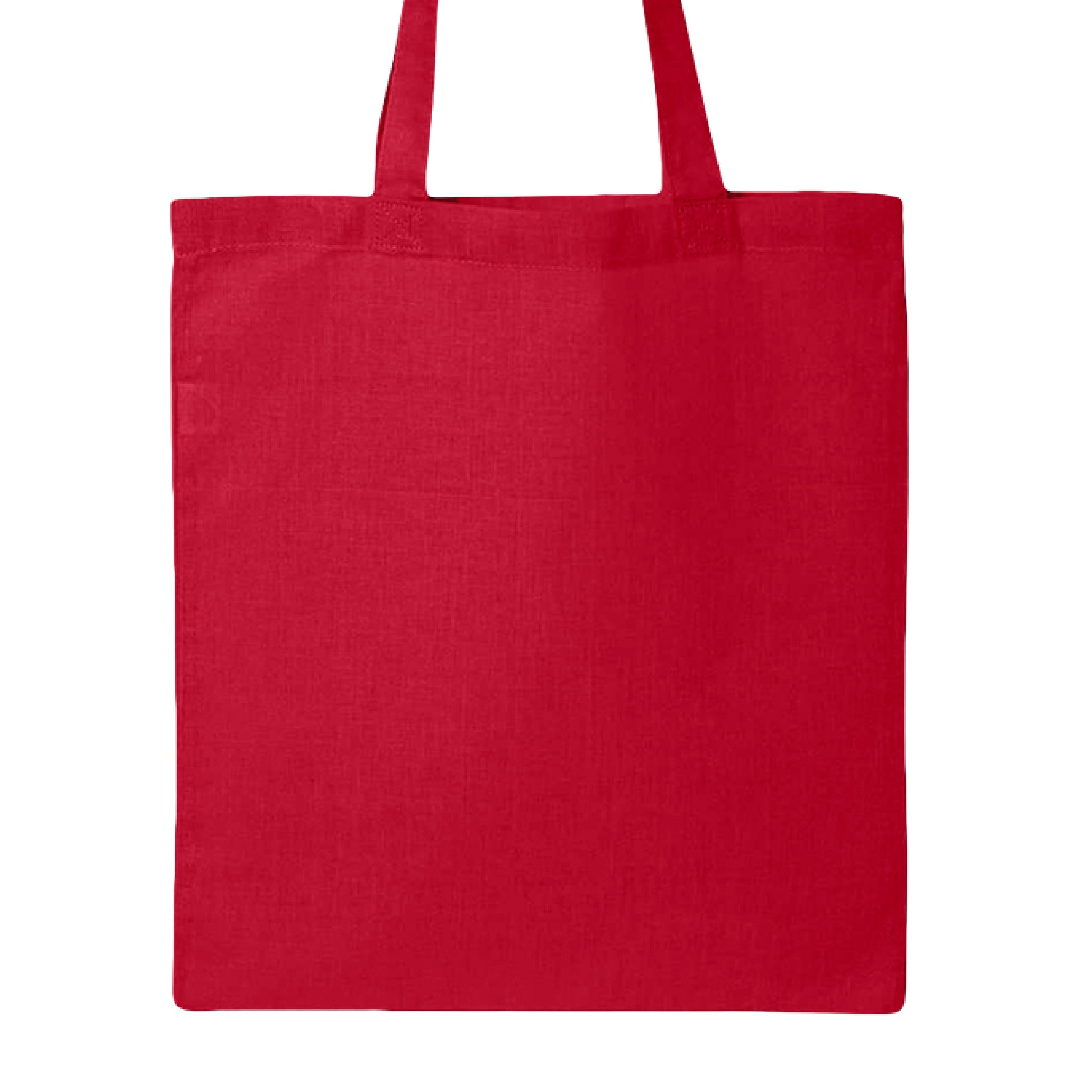 This is the Red Fuck Fascism Canvas Tote by Lee Hansheng Studios. This is showcasing the back of the tote. There's no image or illustration on this side. It is against a white background.
