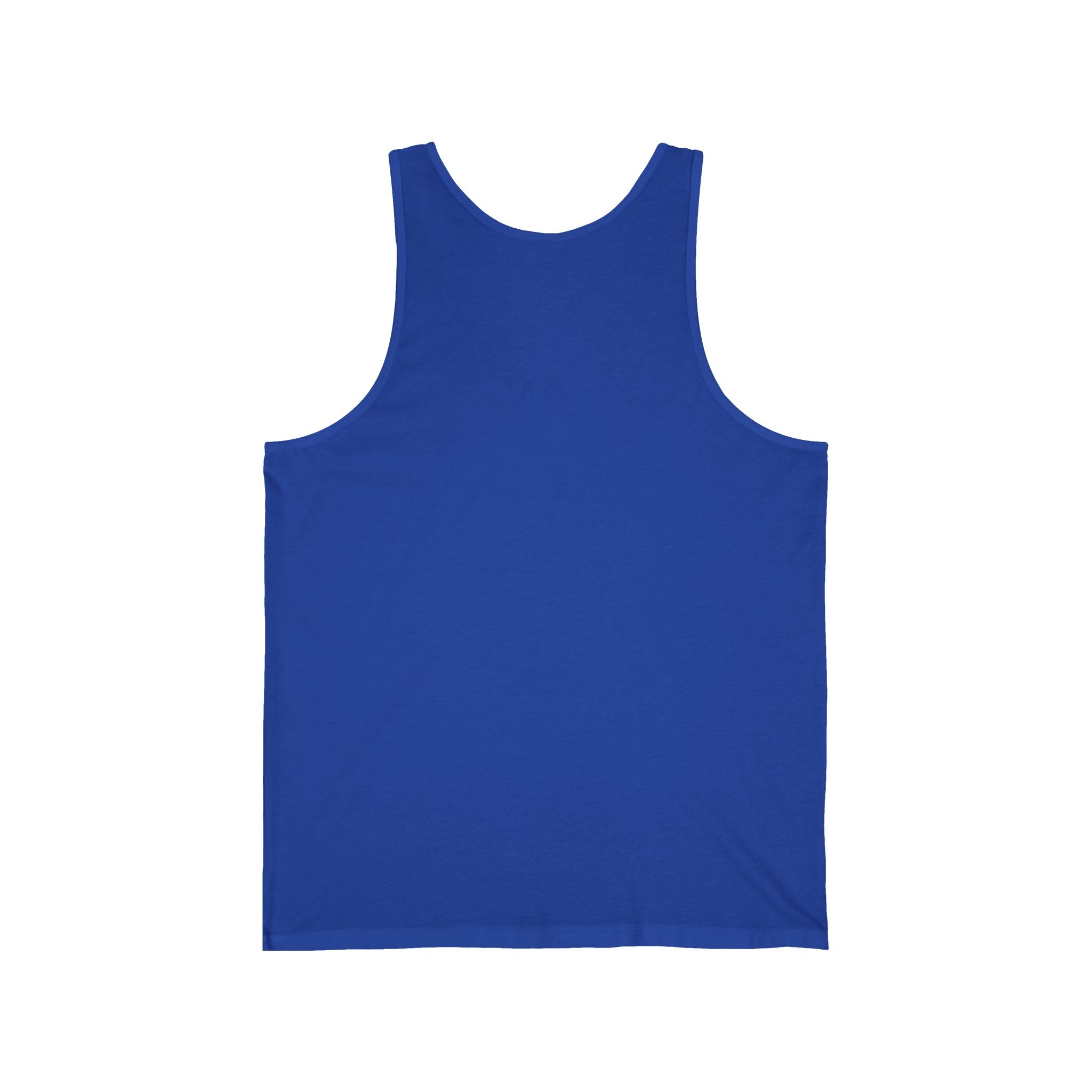 This is the True Royal Earl Grey Tank by Chris Foster Design. This is showcasing the back of the tank. There is no illustration or image. The tank is against a white background.