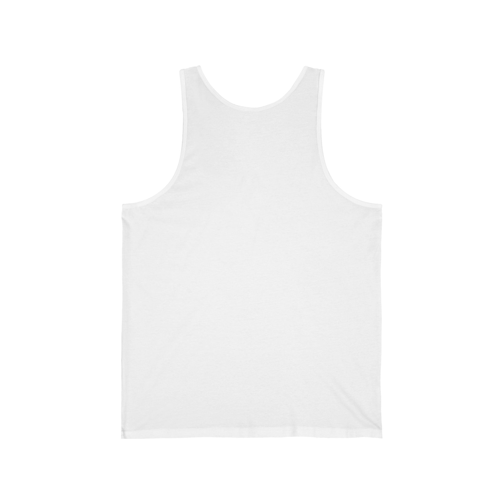 This is the White Taipei MRT Sunset Tank by Lee Hansheng Studios. This showcases the back of the tank. There is no illustration or images. It is against a white background.