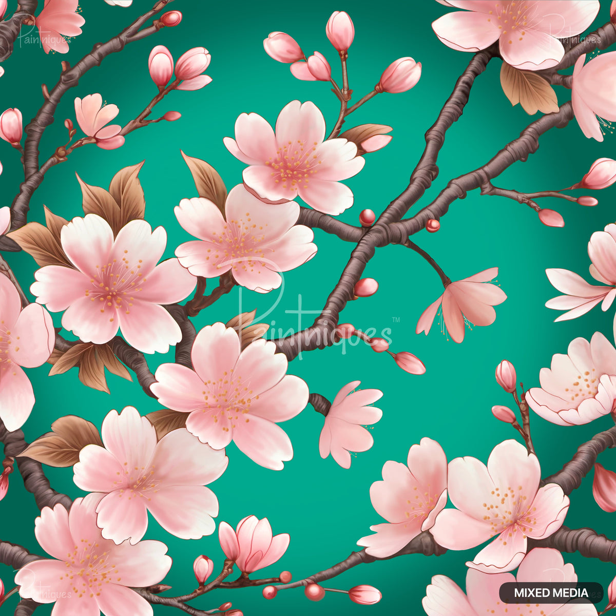 Sakura Blossoms Decoupage Paper