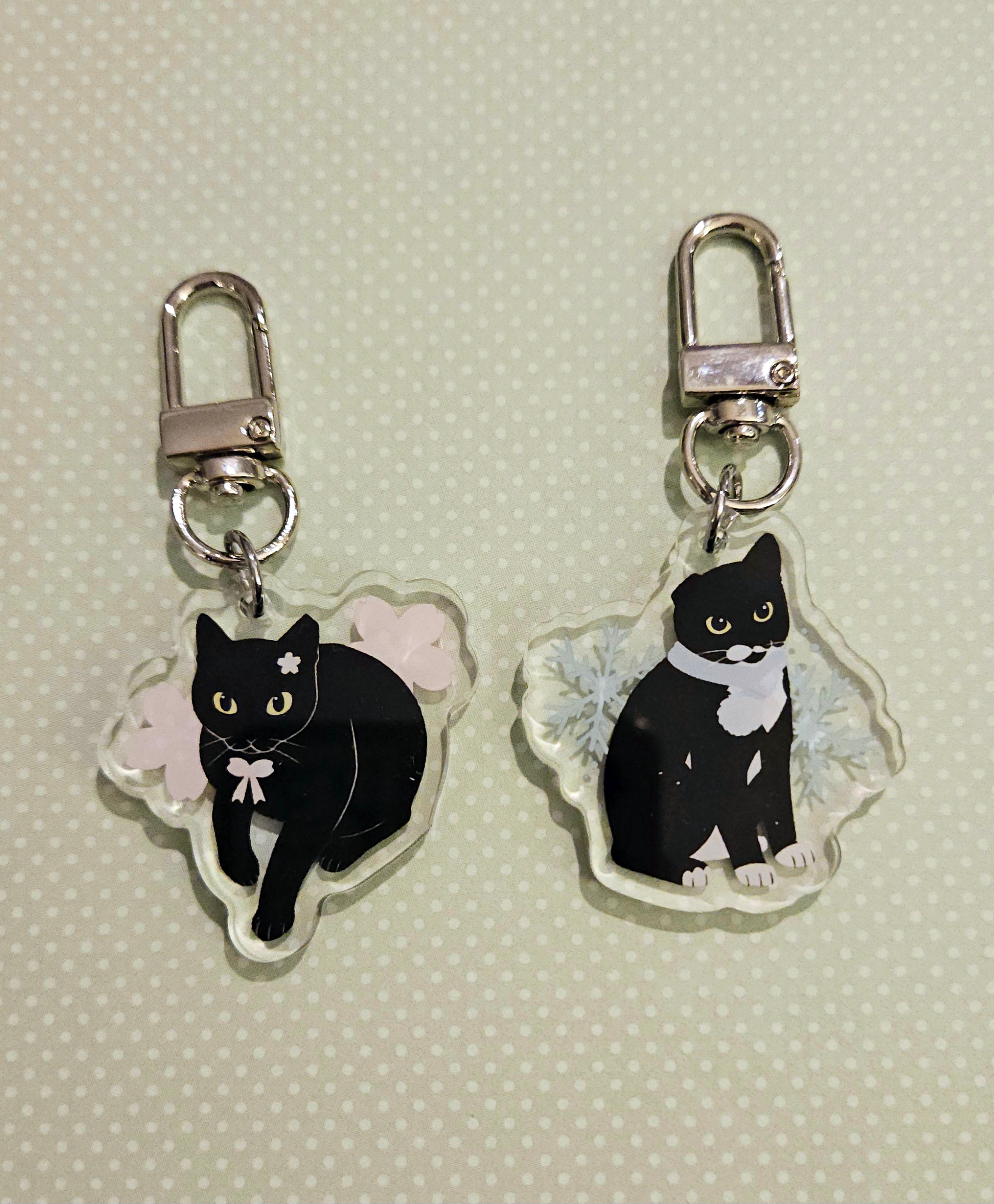 Robin and Sumi - 1.5" Cat Keychain