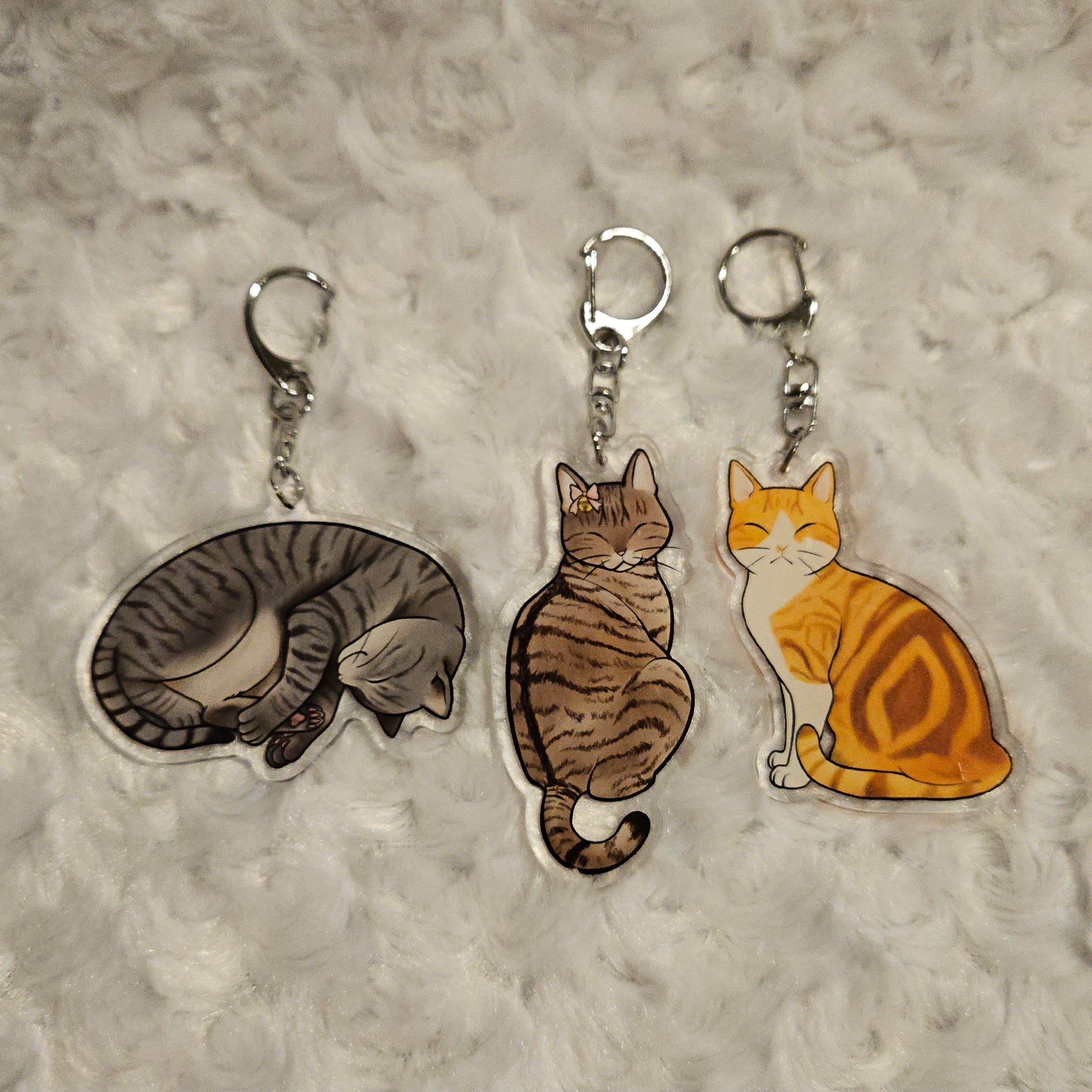 Cat Charms -2.5" Keychains