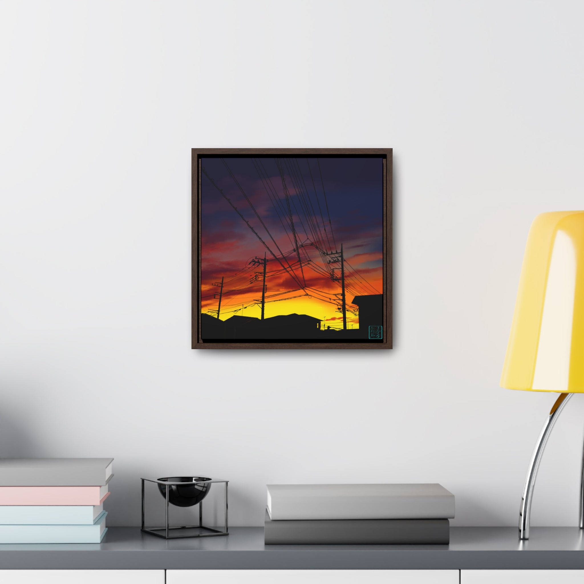 Saitama Sunset - Gallery Canvas Wraps, Square Frame