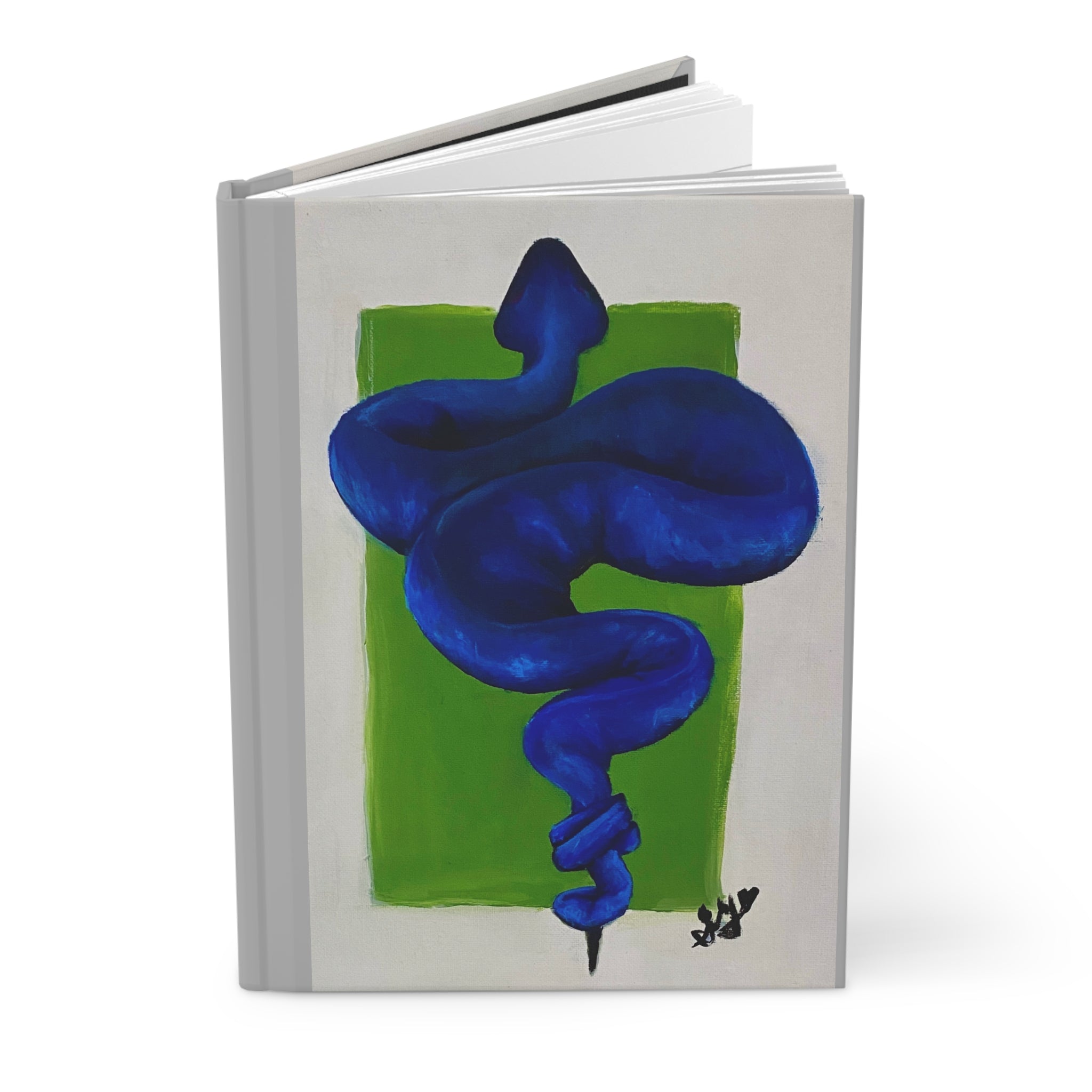 Blue Suede Snake - Hardcover Journal