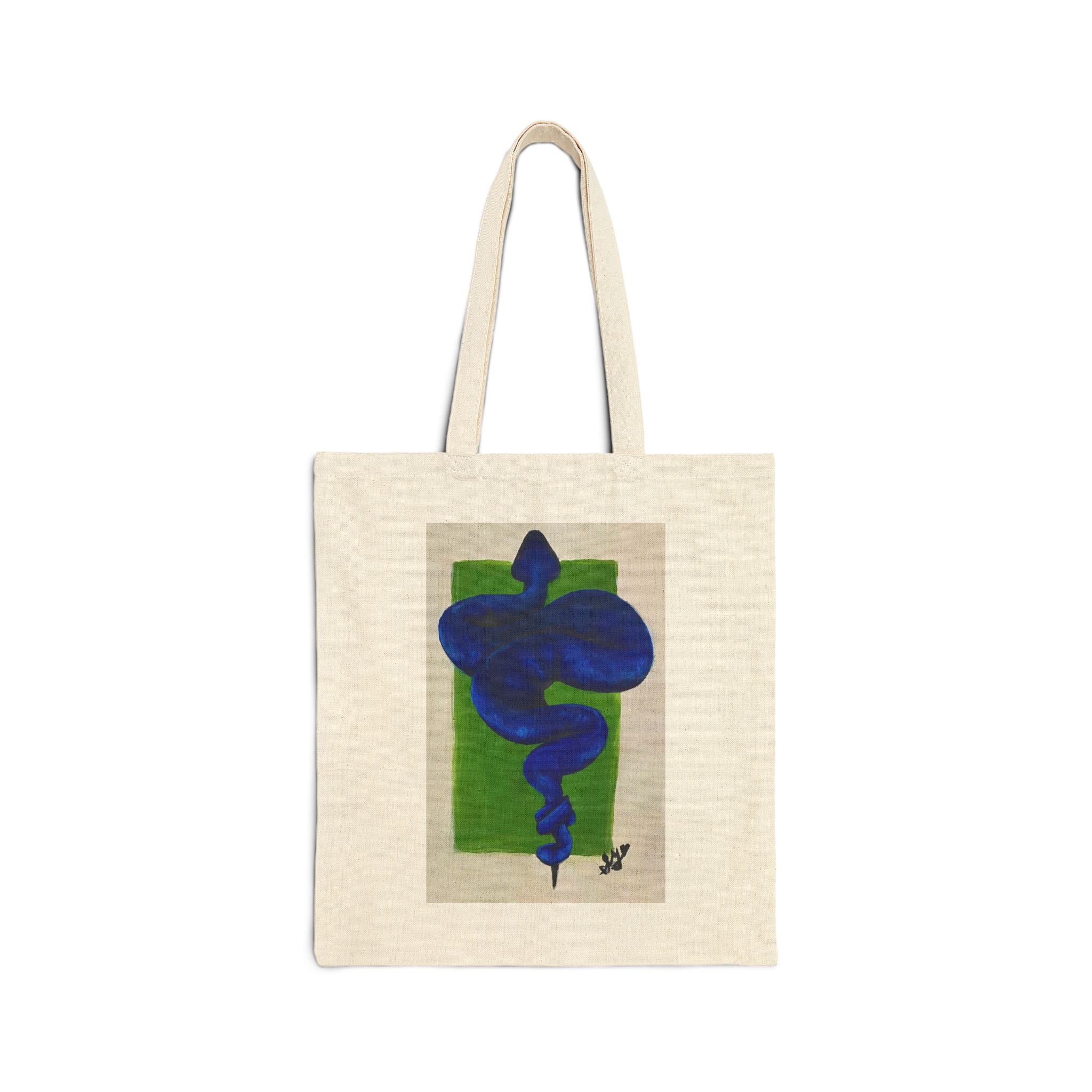 Blue Suede Snake – Canvas Tote