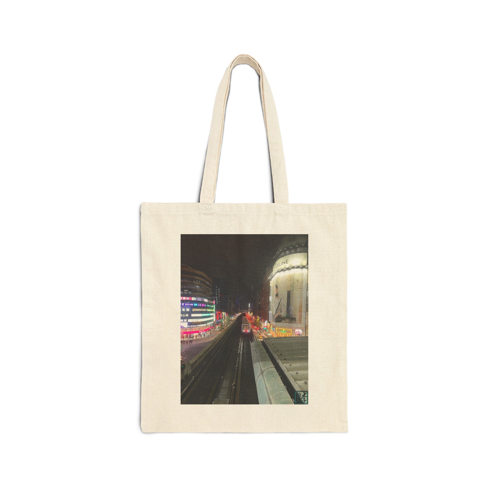 Taipei MRT Night - Cotton Canvas Tote Bag