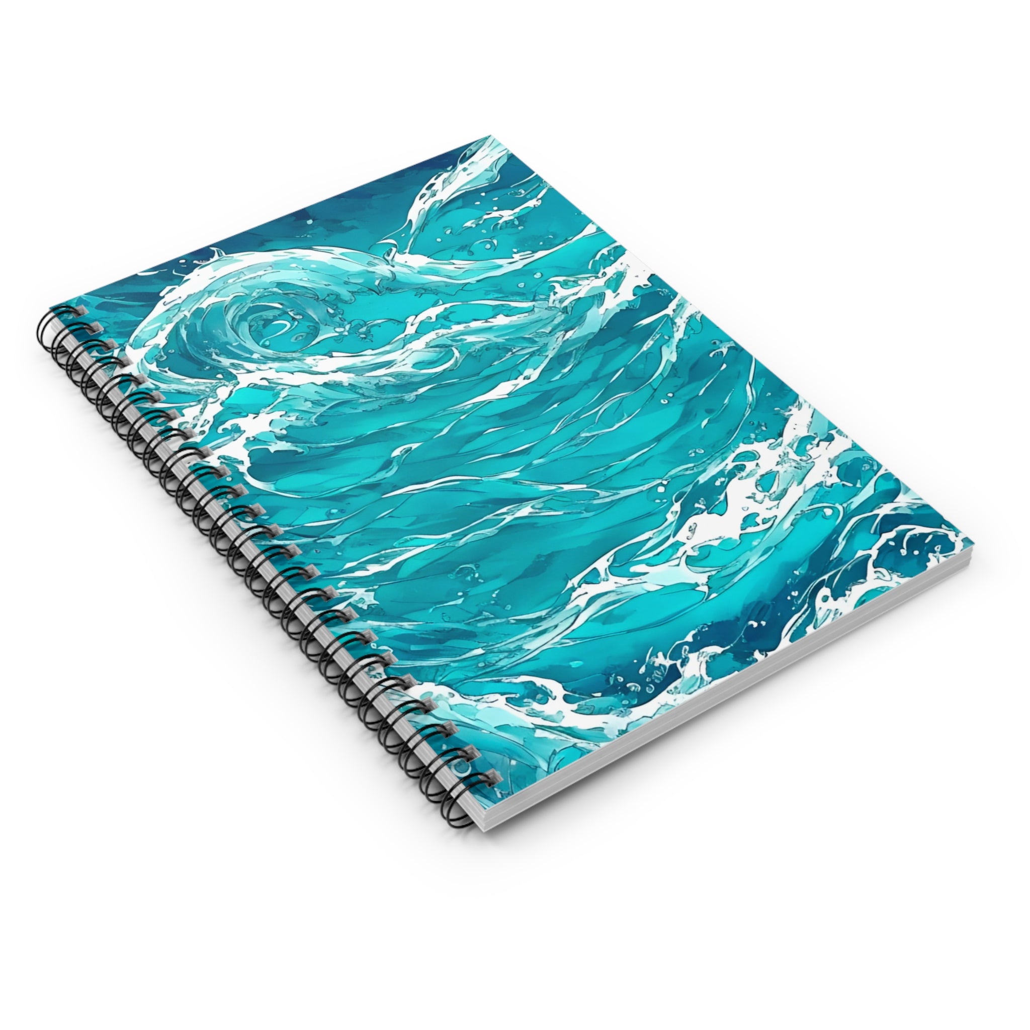 Swirling Seas - Spiral Notebook - Ruled Line