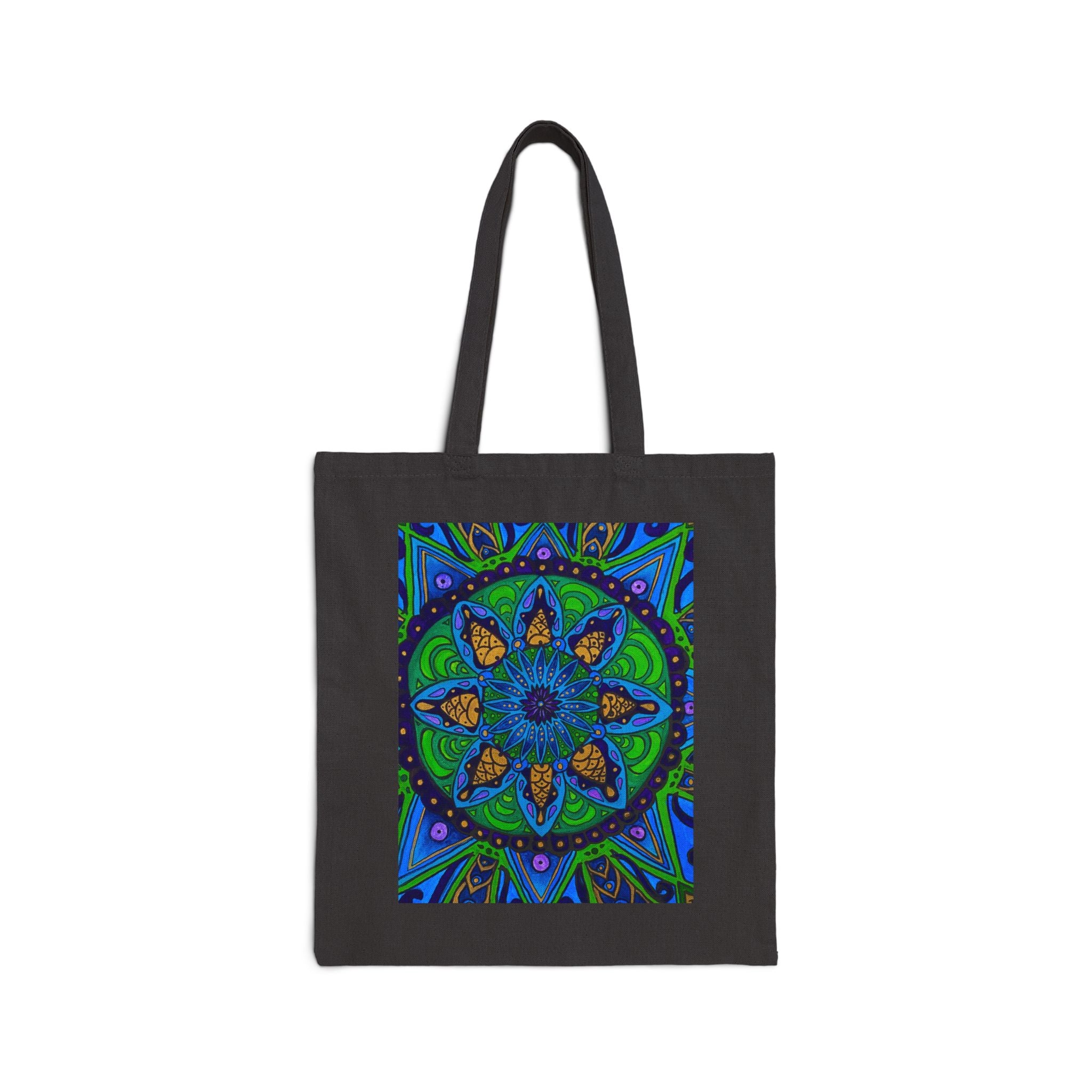 Peacock Mandala - Canvas Tote