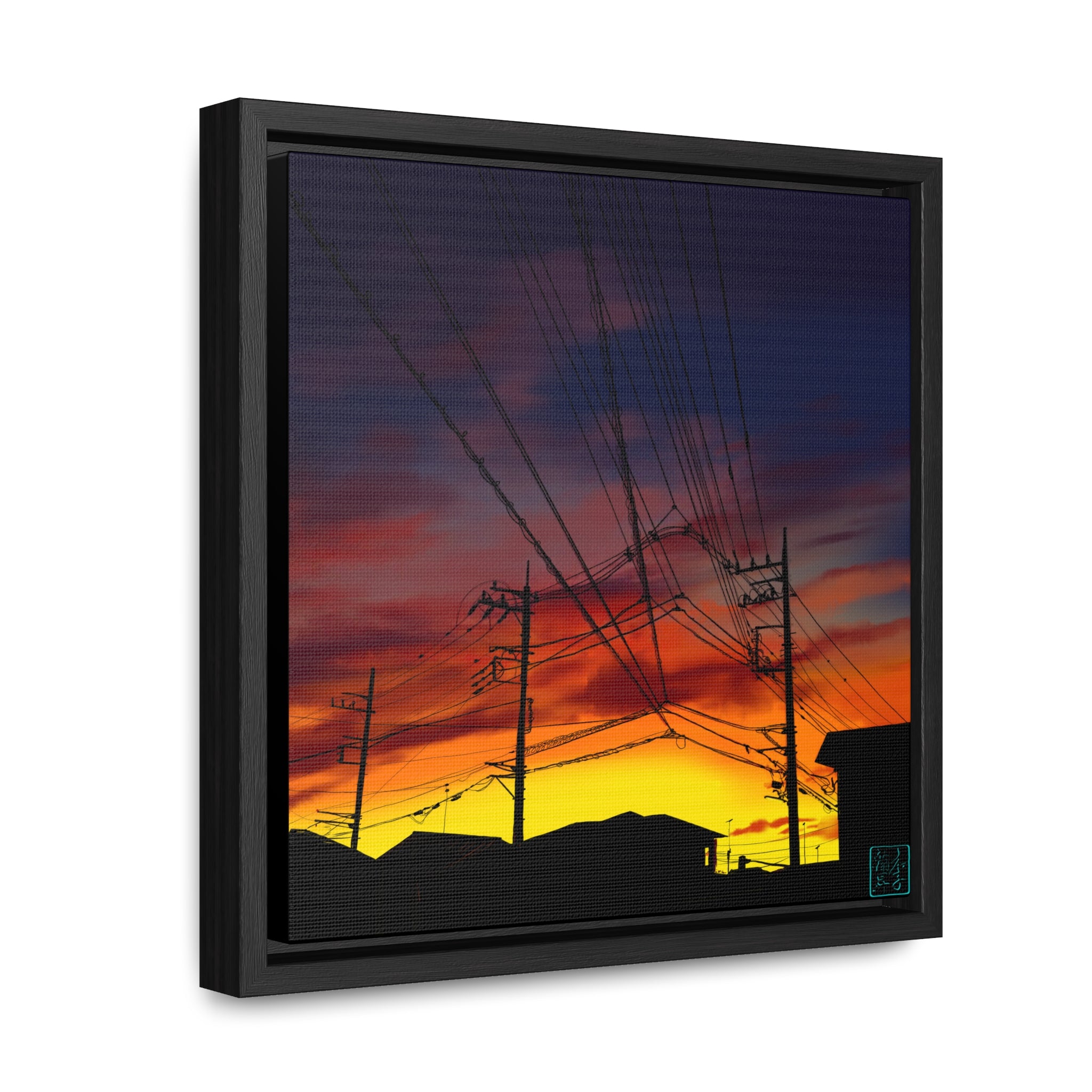 Saitama Sunset - Gallery Canvas Wraps, Square Frame
