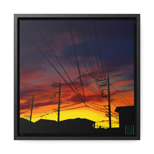 Saitama Sunset - Gallery Canvas Wraps, Square Frame
