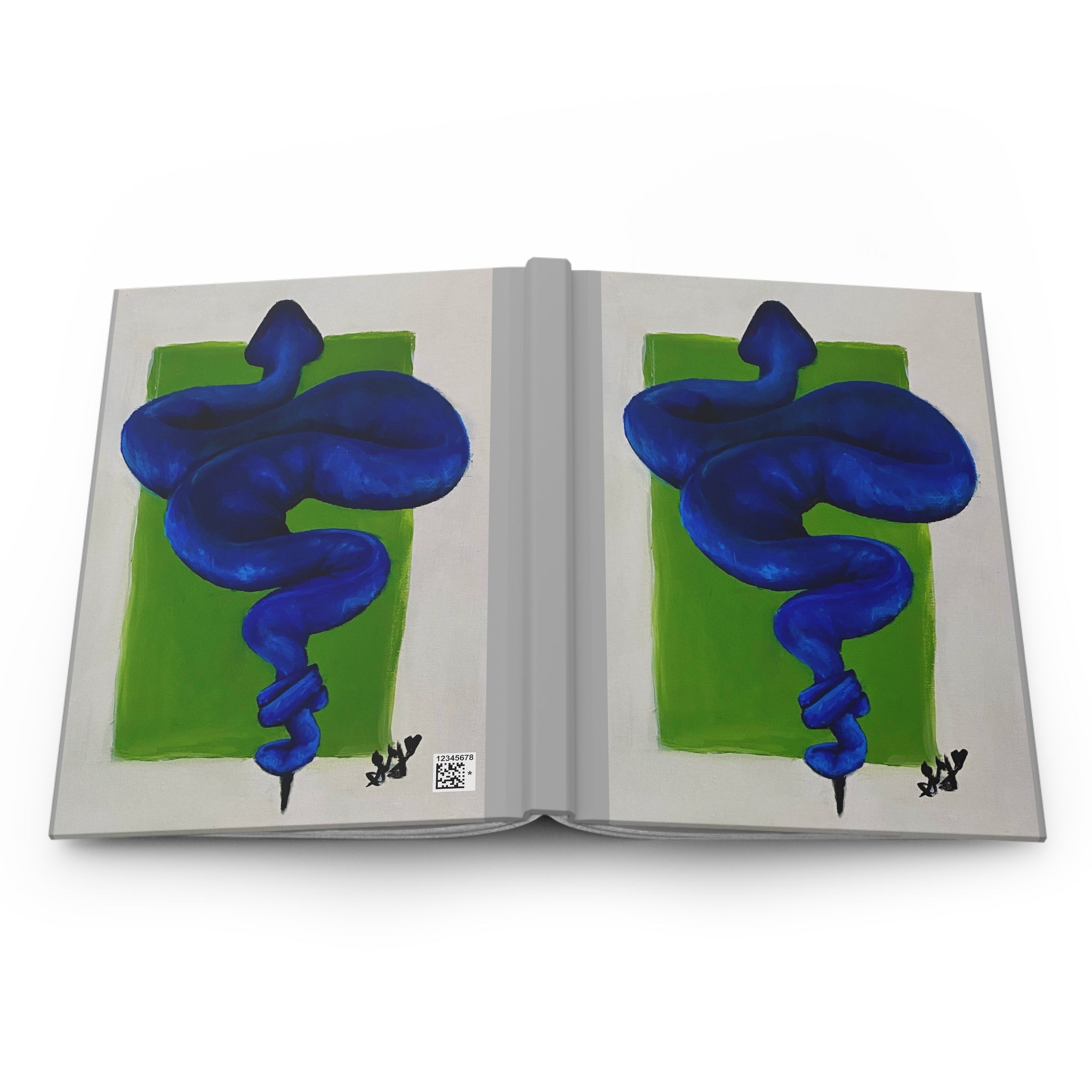 Blue Suede Snake - Hardcover Journal
