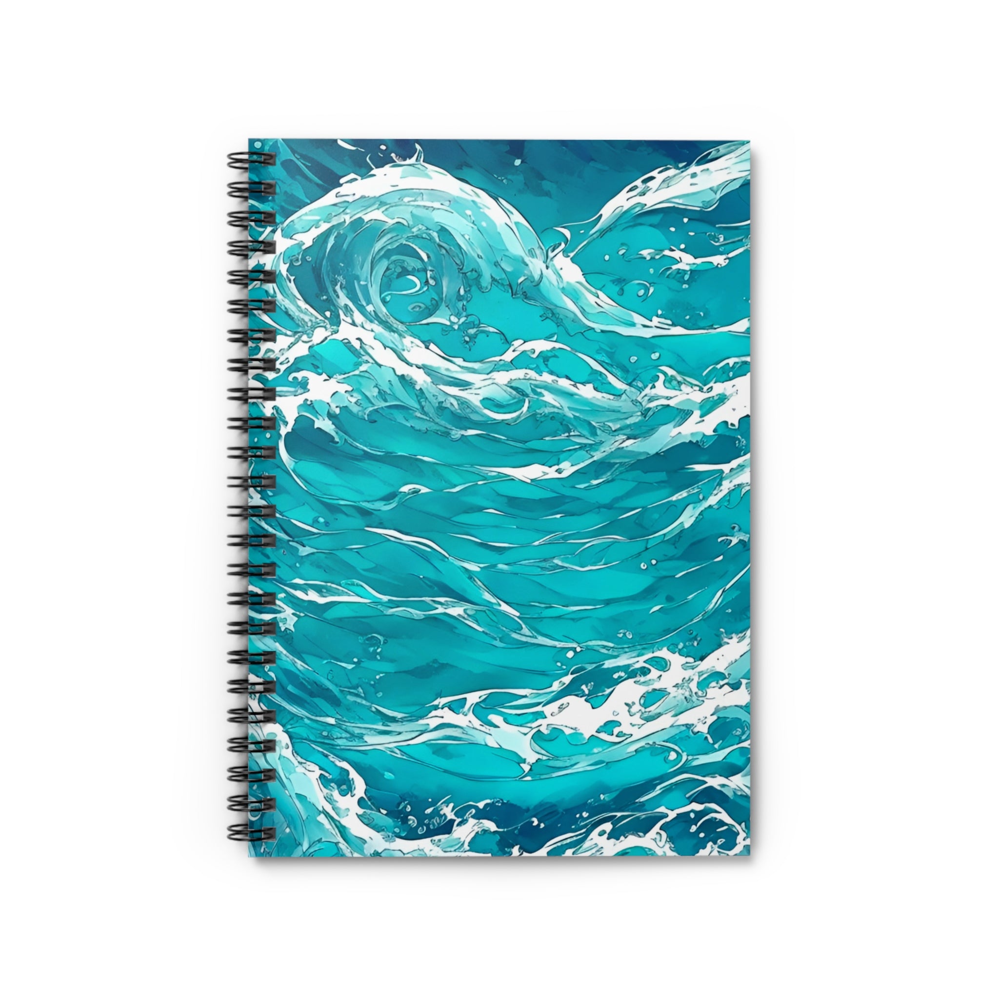 Swirling Seas - Spiral Notebook - Ruled Line
