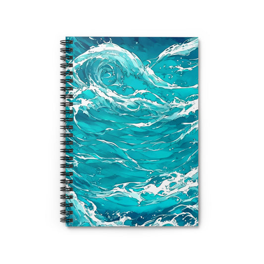 Swirling Seas - Spiral Notebook - Ruled Line