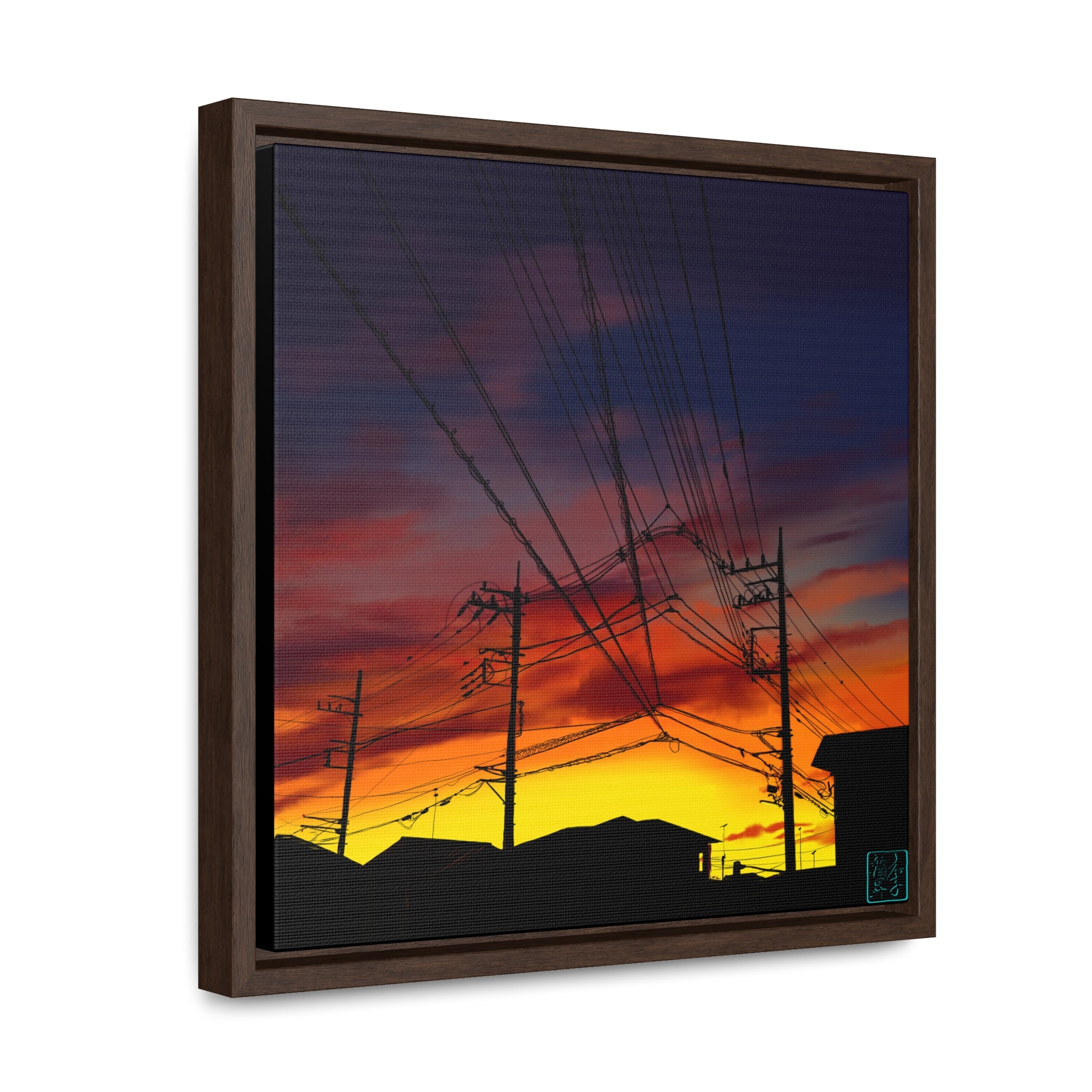 Saitama Sunset - Gallery Canvas Wraps, Square Frame