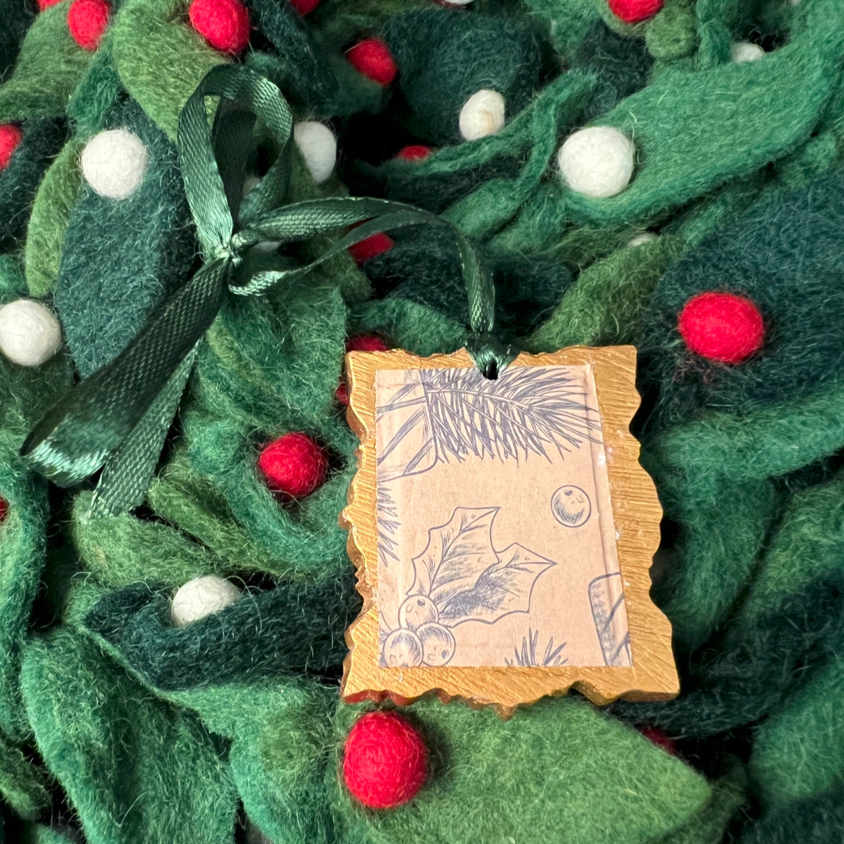 Christmas Tree Rectangle Ornament