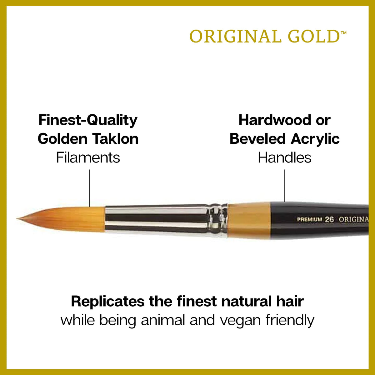 Original Gold® 9035 Round Needle Point Brush Set - 5 pcs