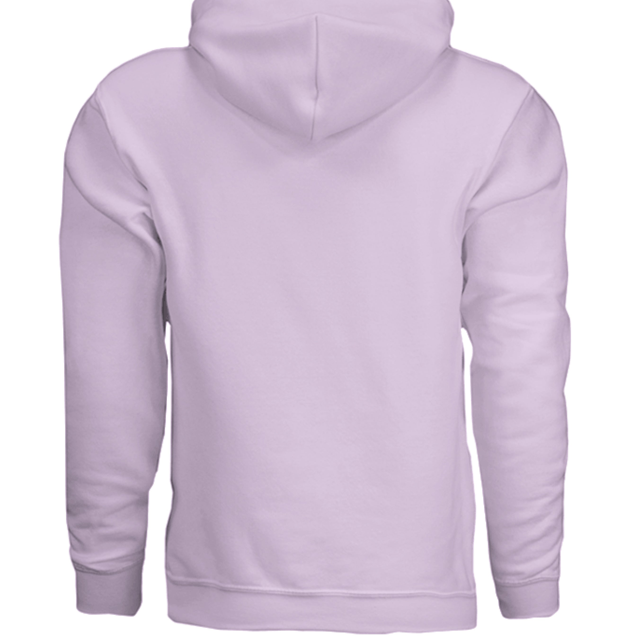 This is the Orchid Banana Slug Hoodie by Storm Garden Studio. This showcases the back of the hoodie. There's no illustration or images. It is against a white background.