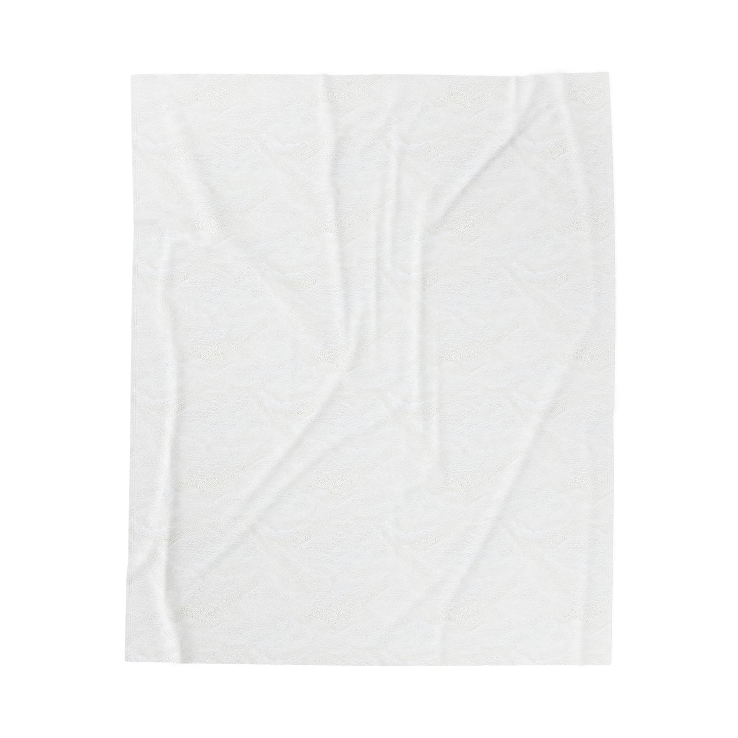 The back side of the swirling seas blanket, designed by Lee Hansheng Studios, is made of white velveteen plush fabric. Displayed on a solid white background