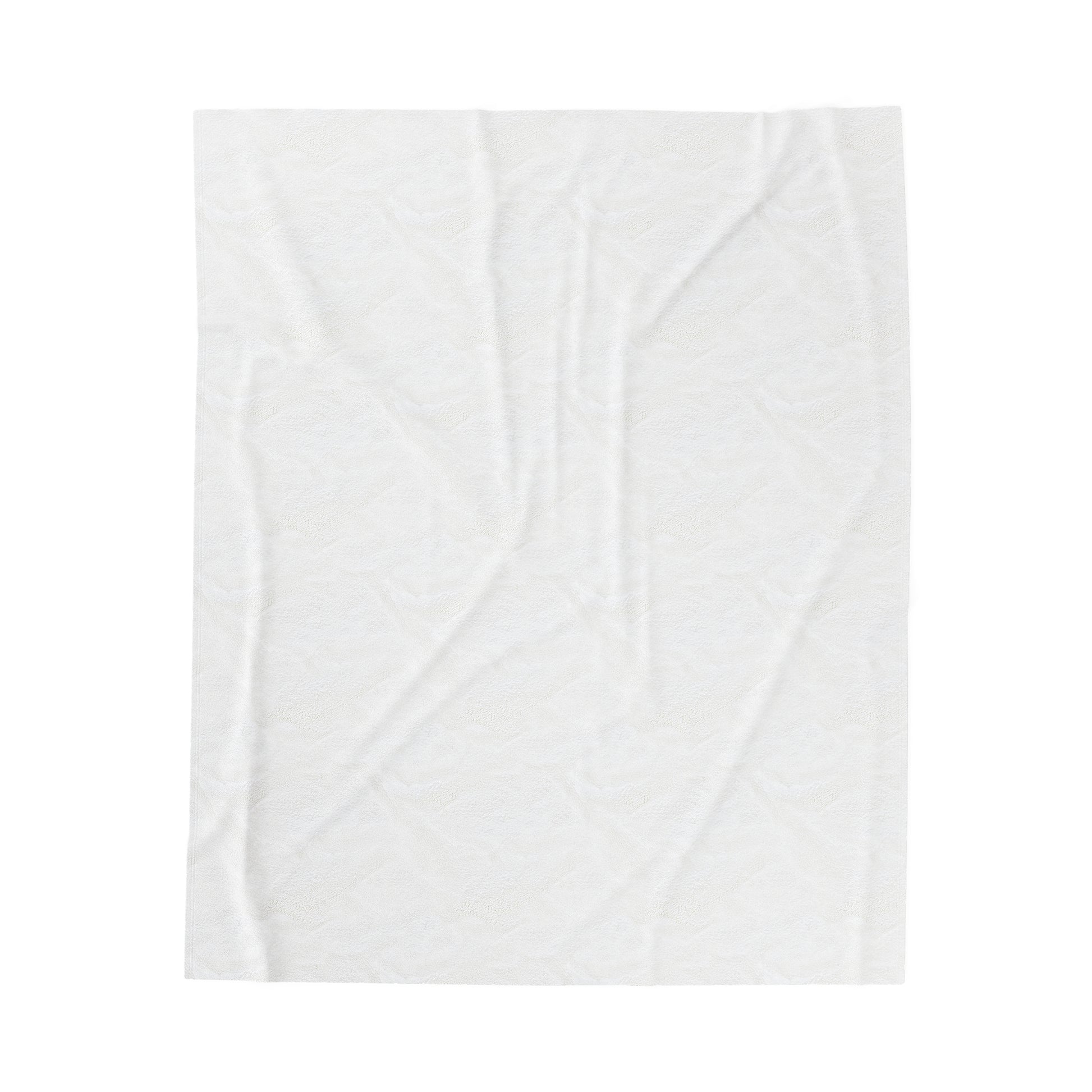 The back side of the swirling seas blanket, designed by Lee Hansheng Studios, is made of white velveteen plush fabric. Displayed on a solid white background