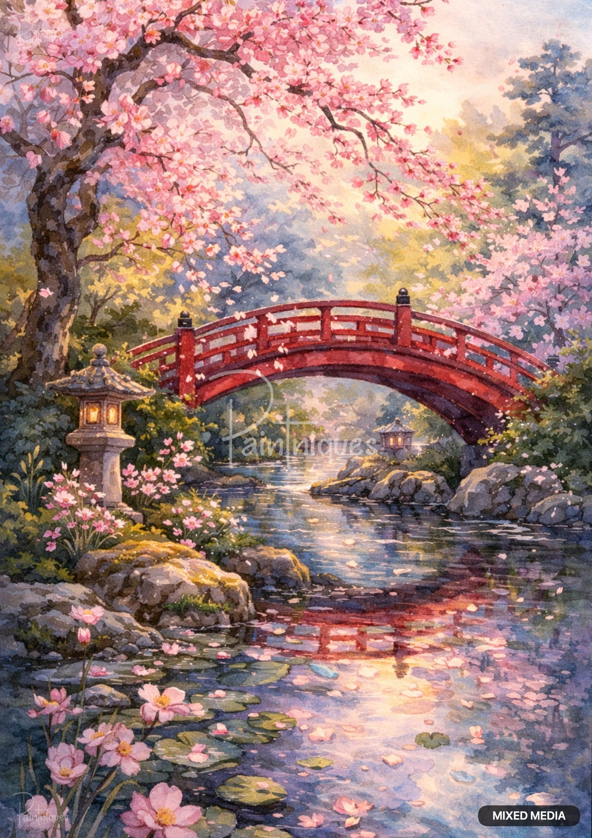 Spring in Osaka Decoupage Paper